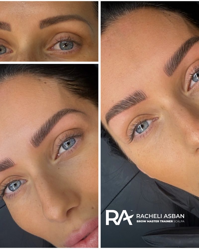 Microblading result, several angles