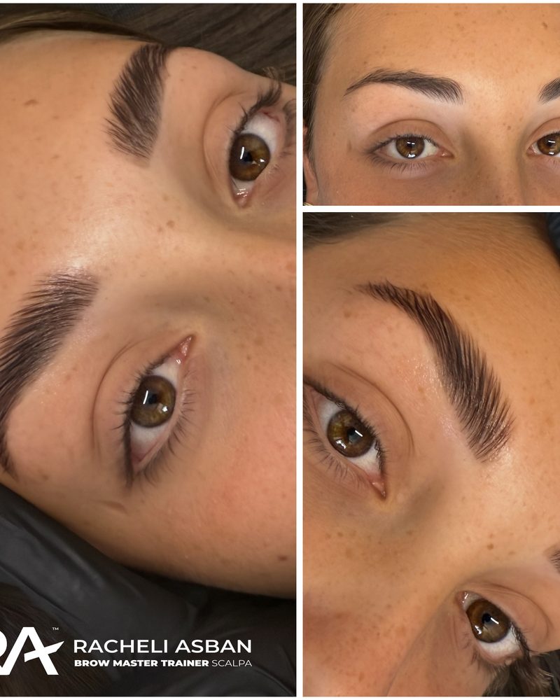 Defined brows, close-ups